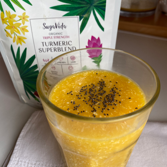 Superblends Turmeric Mango and Coconut Smoothie